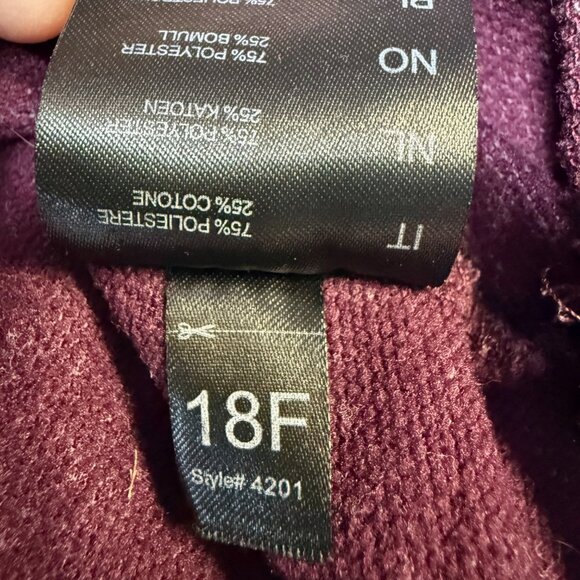 KÜHL Piper Cowl Neck Women’s Large Burgundy Stripe Knit Pullover - Picture 9 of 12